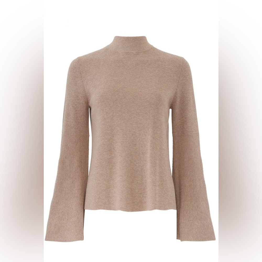 Cotton Shaker Mock Neck Top by 525 America